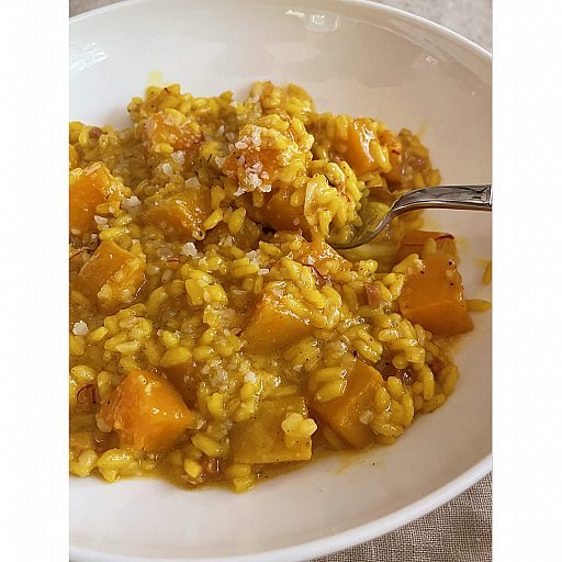 Saffron Risotto with Butternut Squash